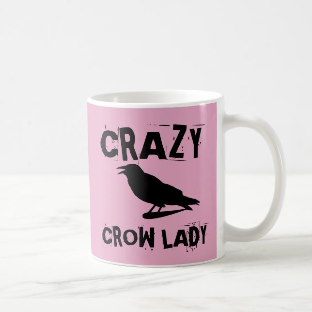 CRAZY CROW LADY COFFEGS MUGS KAFFEETASSE (Rechts)