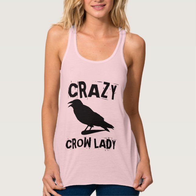 CRAZY CROW LADY T - SHIRT (Vorderseite)