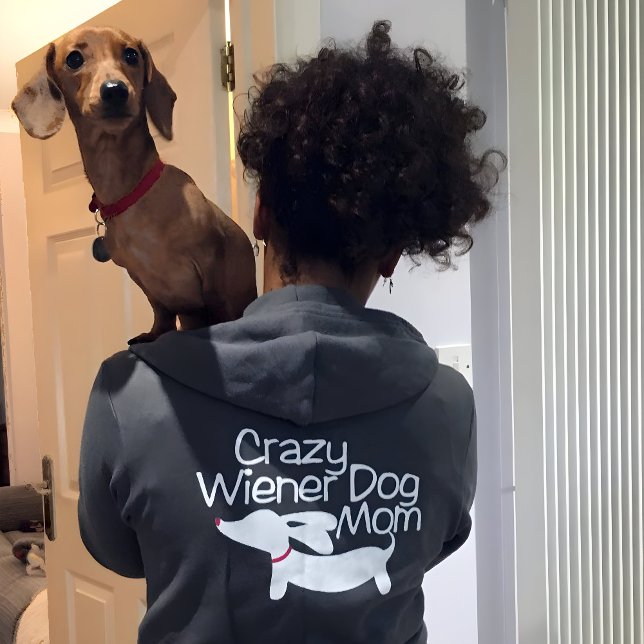 Crazy Dackel Hund Mama Dackel Hoodie (Von Creator hochgeladen)