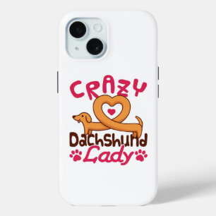 Crazy Dackel Lady Dackel Mama Case-Mate iPhone Hülle