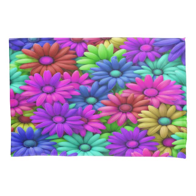 Crazy Daisy #10 - Pillowcase Kissenbezug (Vorderseite-Links)