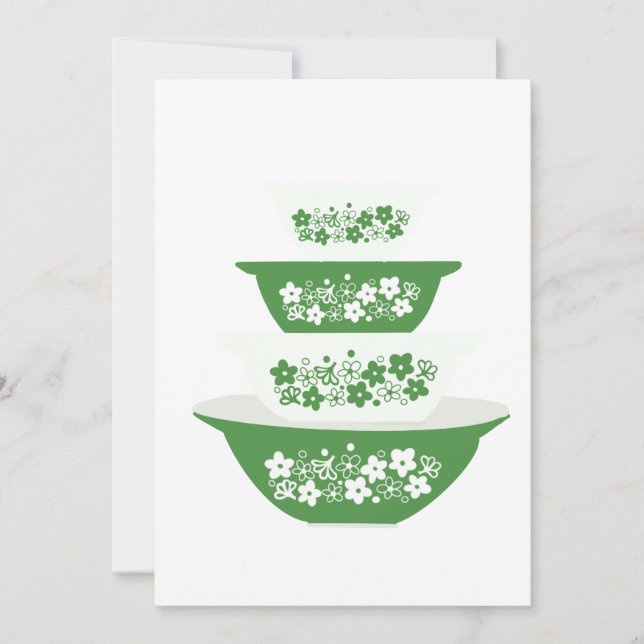 Crazy Daisy Pyrex Dankeskarte (Vorderseite)