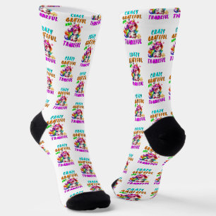 Crazy dankbar und dankbar socken