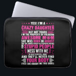 Crazy Daughter Phantastische Mama Geboren im Augus Laptopschutzhülle<br><div class="desc">Crazy Daughter Phantastische Mama Geboren im August</div>