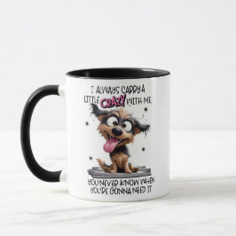 Crazy Dog Coffee Tasse - Niedlicher Cartoon Welpen