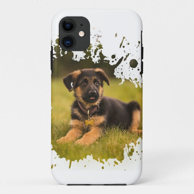 Crazy Dog Design Case-Mate iPhone Hülle (Rückseite)