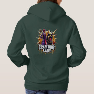 Crazy Dog Lady mit ihrem Hund aus der Feenschau Hoodie