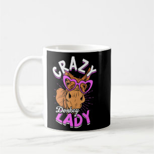 Crazy Donkey Lady Animal Donkey Mama Bauer Donkey Kaffeetasse
