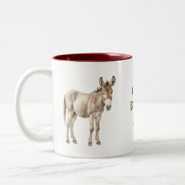 Crazy Donkey Lady Zweifarbige Tasse