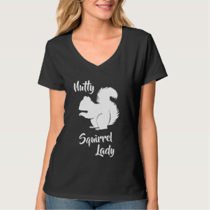 Crazy Eichhörnchen Lady Funny Squirrel Spaß Shirt