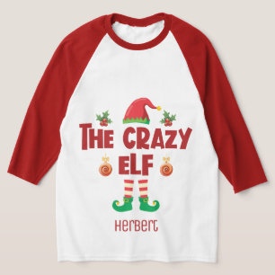 Crazy elf Familie passend Weihnachtsausstellung Na T-Shirt