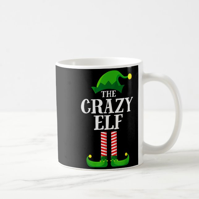 Crazy Elf Matching Family Group Christmas Party Py Kaffeetasse (Rechts)