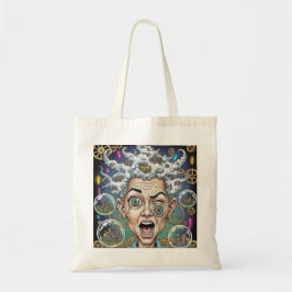 Crazy Expression Karikatur Tote Bag - Einzigartige Tragetasche