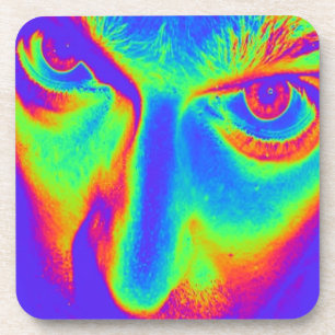 Crazy Eyes Pop Art Getränkeuntersetzer