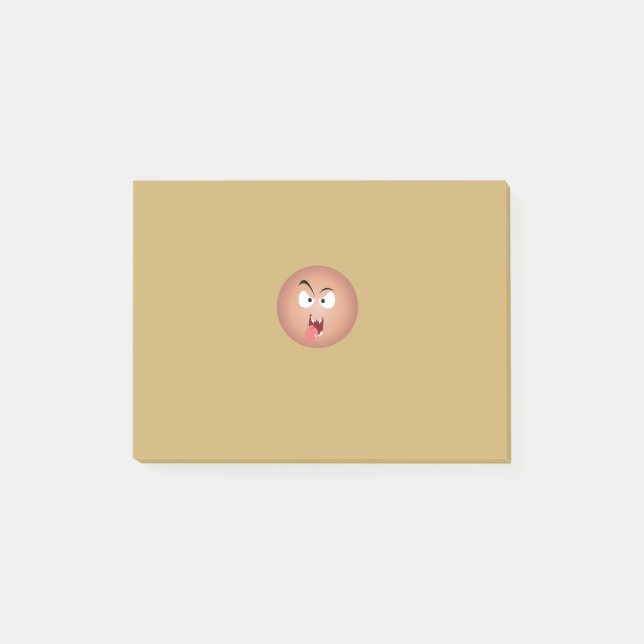 Crazy Face Post-it® Notes Post-it Klebezettel (Vorderseite)
