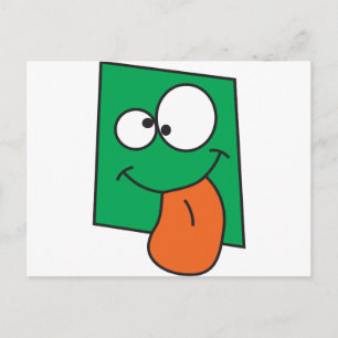 Crazy Face Postkarte