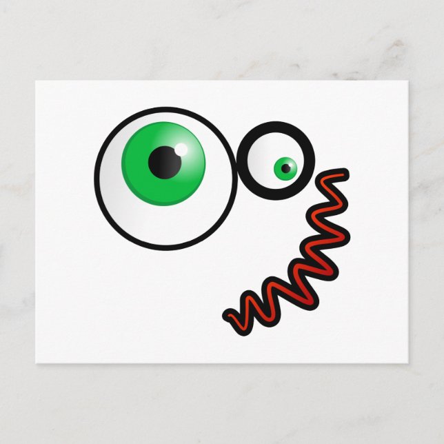 Crazy Face Postkarte (Vorderseite)