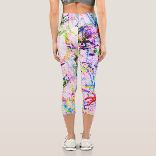 Crazy Farben Capri Leggings