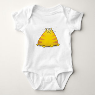 Crazy Fat Cat Funny Baby Strampler Körper Anzug W