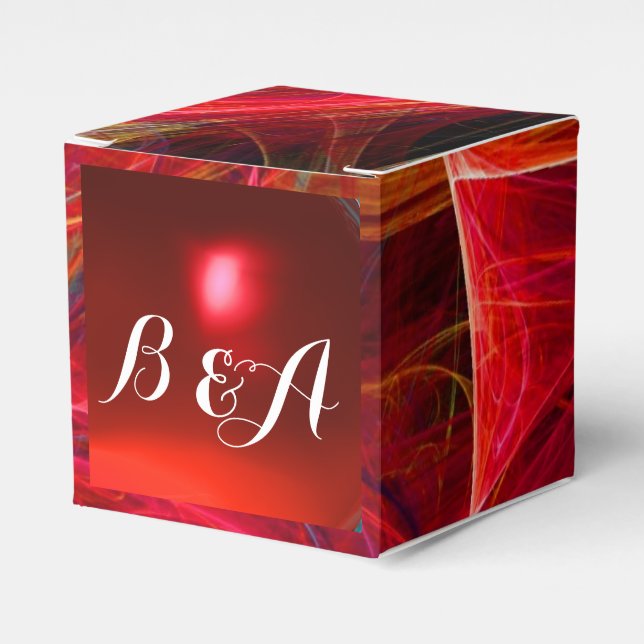 CRAZY FOTON GEMSTONE RED RUBY MONOGRAM GESCHENKSCHACHTEL (Vorderseite)