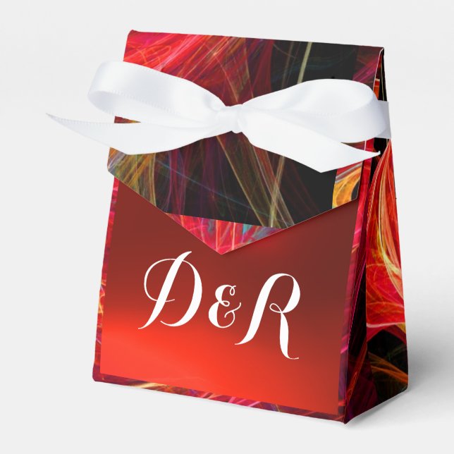 CRAZY FOTON GEMSTONE RED RUBY MONOGRAM GESCHENKSCHACHTEL (Vorderseite)