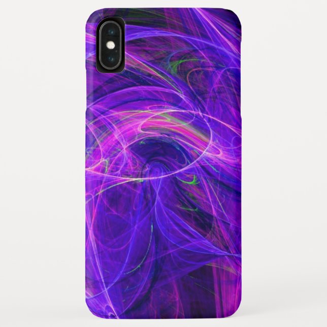 CRAZY FOTON lila blau Case-Mate iPhone Hülle (Rückseite)