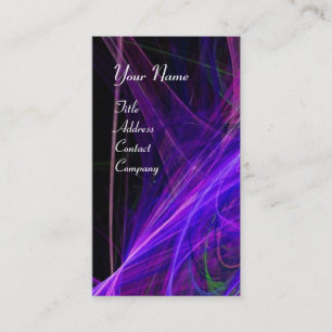 CRAZY FOTON MONOGRAM Edelblau lila Visitenkarte