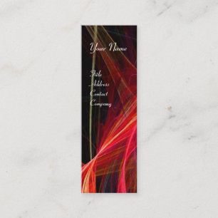 CRAZY FOTON MONOGRAM Edelrot Mini Visitenkarte