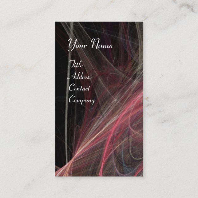 CRAZY FOTON MONOGRAM lila Visitenkarte (Vorderseite)