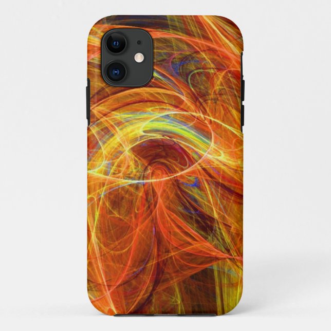 CRAZY FOTON orange rosa Case-Mate iPhone Hülle (Rückseite)