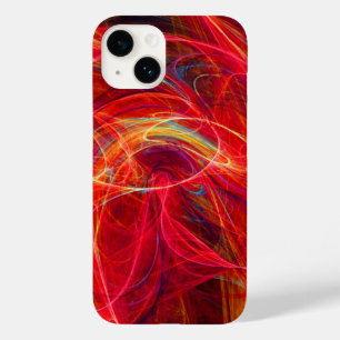 CRAZY FOTON Rosa Gelbe Fraktal Waves Case-Mate iPhone Hülle