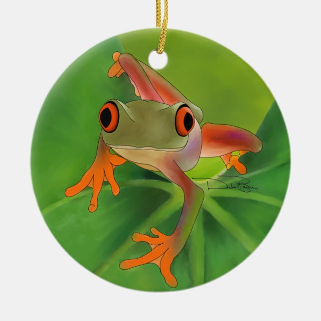 Crazy Frog Ornament mit Hintergrund (Vorne)