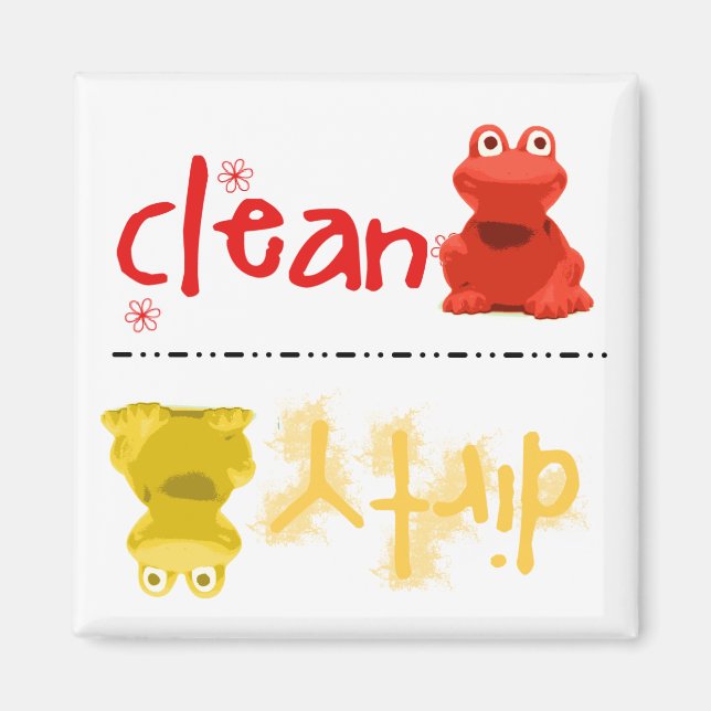 Crazy Frogs Dishwasher Magnet (Vorne)