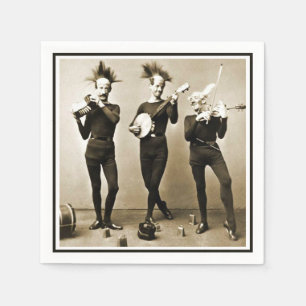 Crazy Fruitcake Musicians Serviette