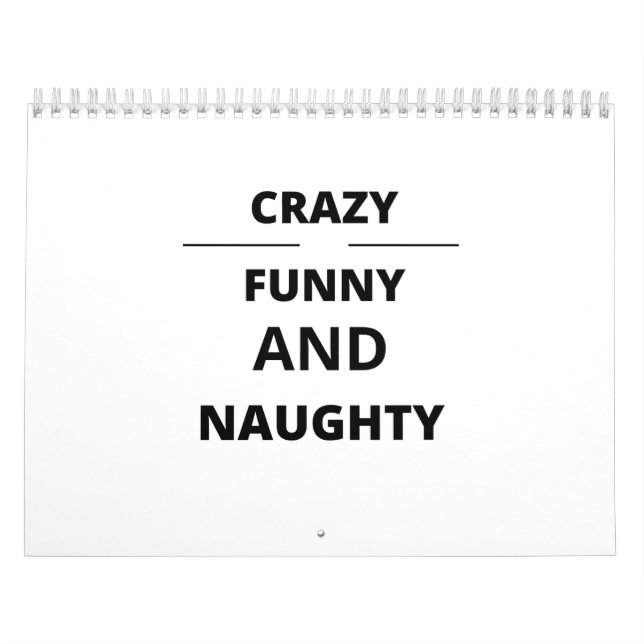 CRAZY FUNNY AND NAUGHTY KALENDER (Titelbild)