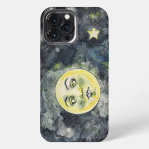 Crazy Funny Mond Verrückte Augen Weird iPhone 13 Pro Max Hülle