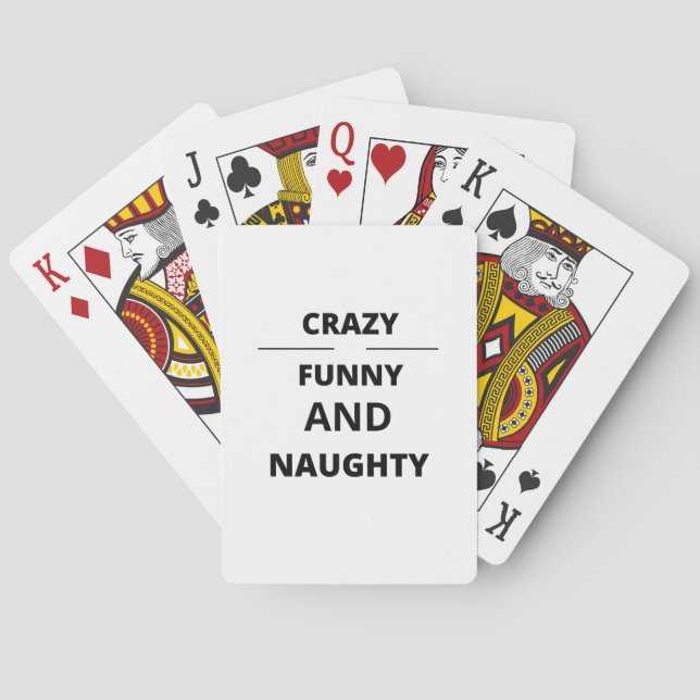 CRAZY FUNNY UND NAUGHTY SPIELKARTEN (Rückseite)