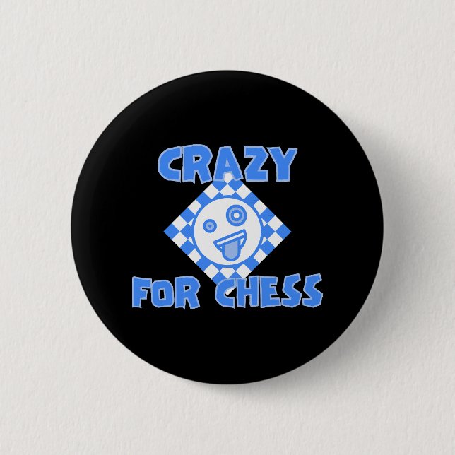 Crazy für Schach Button (Vorderseite)
