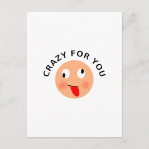 Crazy für Sie Postkarte