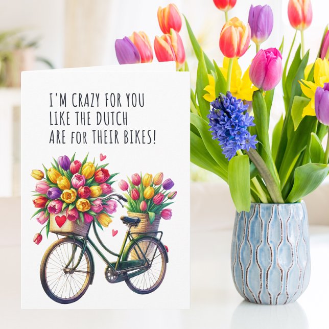 Crazy für Sie wie die Holländer sind für ihre Bike Karte (Von Creator hochgeladen)