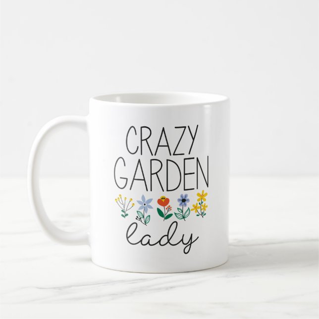 Crazy Garden Lady Kaffeetasse (Links)