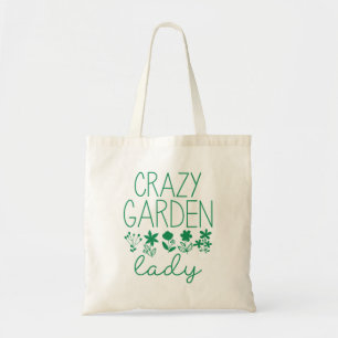 Crazy Garden Lady Tragetasche