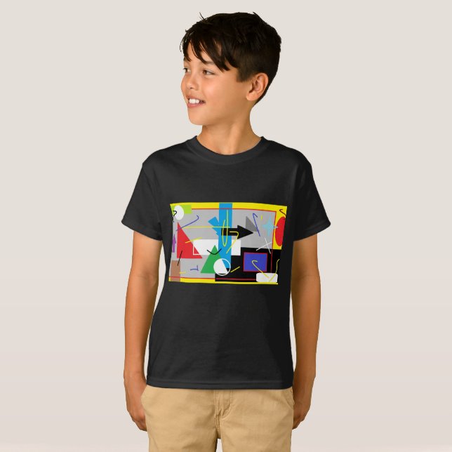 Crazy Geometry Funky T - Shirt (Vorne ganz)