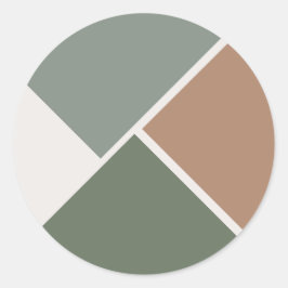 Crazy gerade Hochzeit Runder Aufkleber