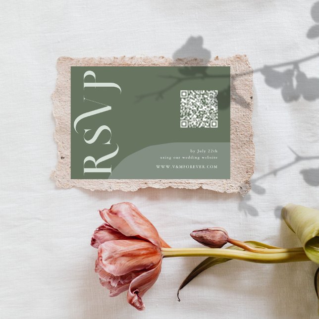 Crazy gerade QR Code RSVP Karten (Von Creator hochgeladen)