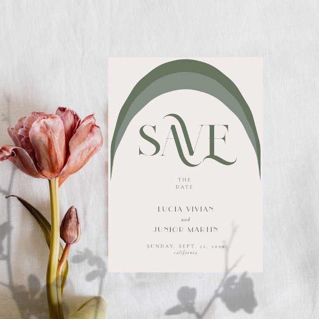 Crazy gerade Save the Date Einladung (Von Creator hochgeladen)