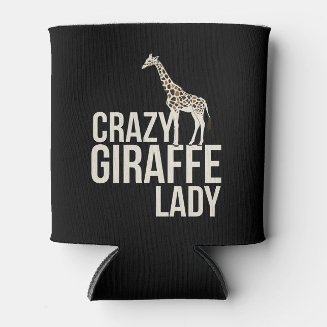 Crazy Giraffe Lady Dosenkühler (Vorderseite)
