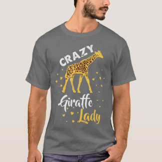 Crazy Giraffe Lady für afrikanische Tiergiraffe-Li T-Shirt