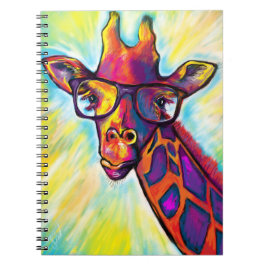 Crazy Giraffe Man Notebook Notizblock