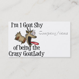 Crazy Goat Lady GetYerGoat Visitenkarte